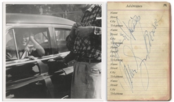 Marilyn Monroe Signed Address Book -- Love & Kisses / Marilyn Monroe
